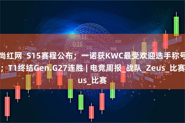 尚红网  S15赛程公布；一诺获KWC最受欢迎选手称号；T1终结Gen.G27连胜 | 电竞周报_战队_Zeus_比赛